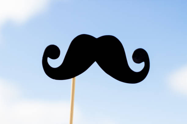istock Photo booth props black Mustache against blue sky 1020040794