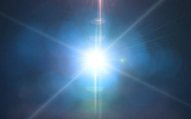 istock Abstract digital lens flare light.Beautiful sunlight effect.natural lens flare in space 1020045222