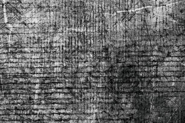 istock The texture is black and white in grunge style. Abstract monochrome background. Pattern of chips, cracks, scuffs, dust, stains 1020045252
