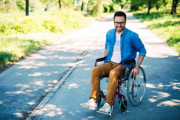 istock Handicapped man on street 1020048930