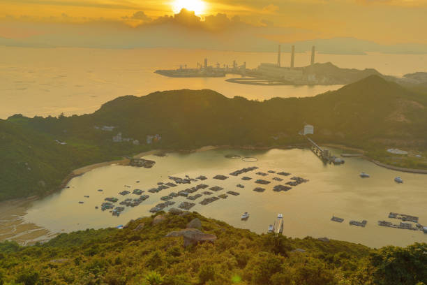 istock view of Lamma from  Ling Kok Shan 1020054372