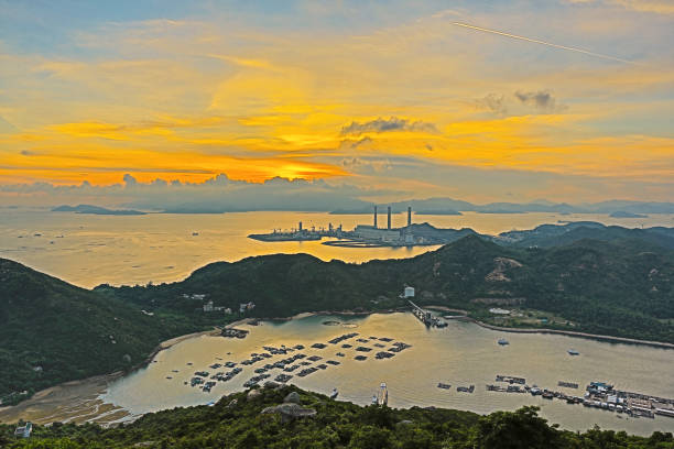 istock view of Lamma from  Ling Kok Shan 1020054574