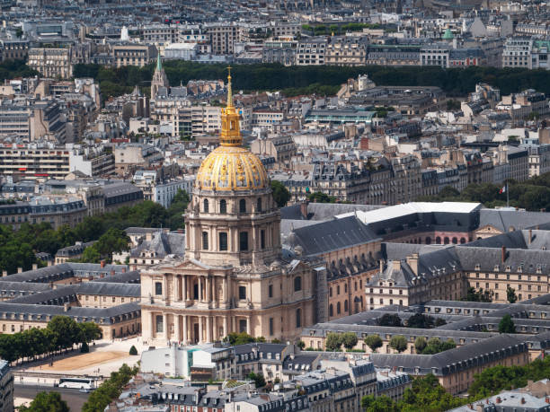 istock Paris streets and houses aerial view 1020067738