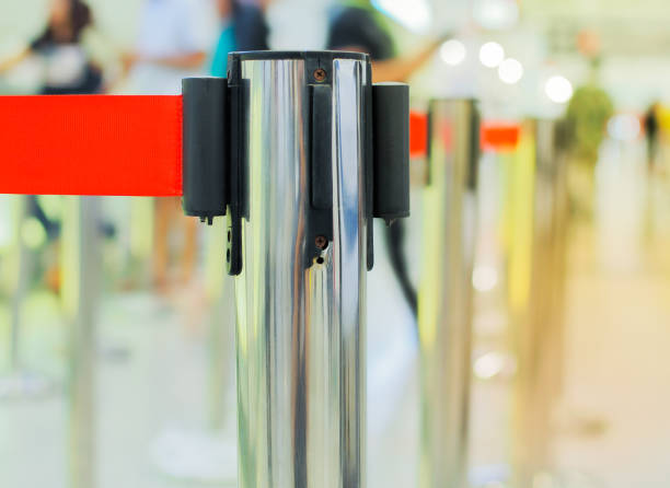 istock Bollard for Waiting Lane Check in Counter. 1020072034
