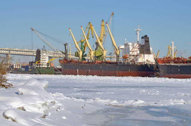 istock The natural landscape at the cargo port. 1020075092