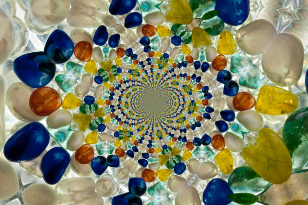istock Kaleidoscopic Pattern of Glass  Beads 1020078768