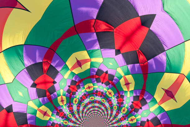 View from inside a hot air balloon
