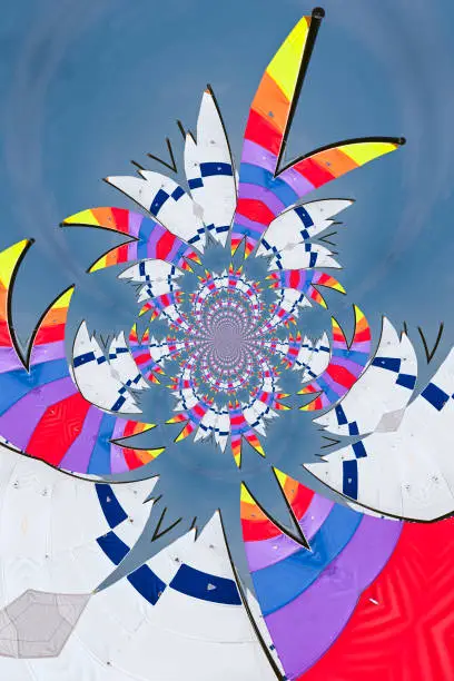Kaleidoscopic Pattern of Sails, based on own Reference Image