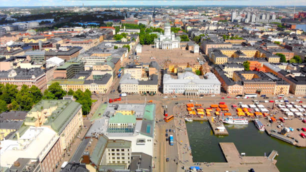 istock Helsinki Finland Scenic Aerial View 1020083554