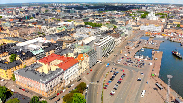 istock Helsinki Finland Scenic Aerial View 1020083590