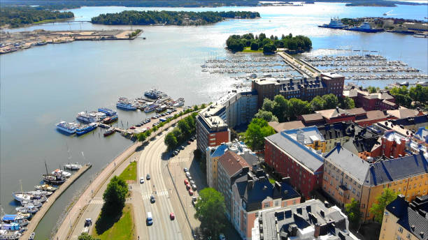 istock Helsinki Finland Scenic Aerial View 1020083636