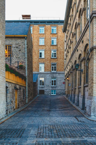 istock Rustic Cobblestone Alleyway in Quebec City Quebec Canada 1020089760