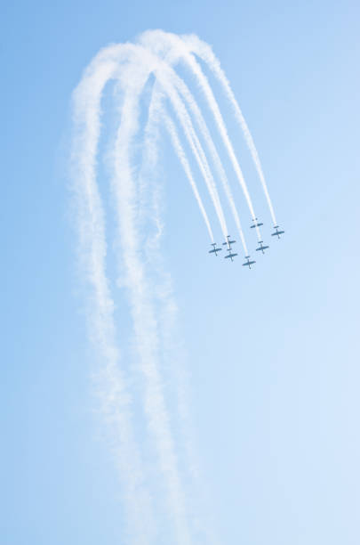 istock Aerobatic group during the show - Radom, Poland 1020098798