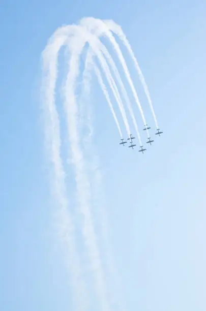 Photo of Aerobatic group during the show - Radom, Poland