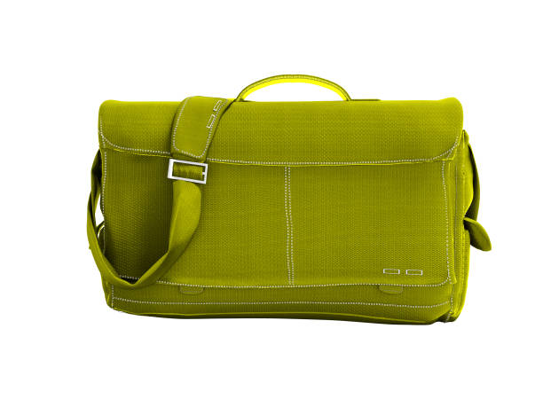 istock Modern yellow shoulder bag 3d rendering on white background no shadow 1020105042