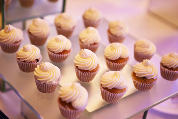istock Beautifully decorated catering banquet table with different food 1020105234