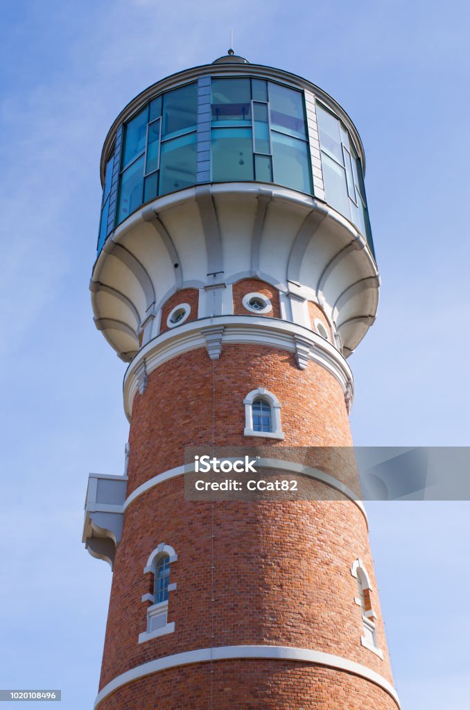 Water-tower in Pisz, Poland Old water-tower in Pisz, Poland Antique Stock Photo