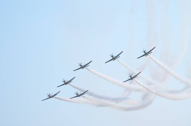 istock Aerobatic group during the show - Radom, Poland 1020115440
