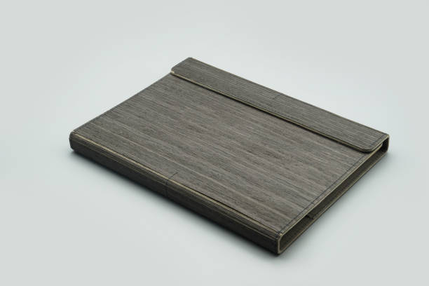 istock wood cover booklet white blank paper notebook book template 1020118176