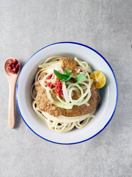 A bowl of Johor Laksa