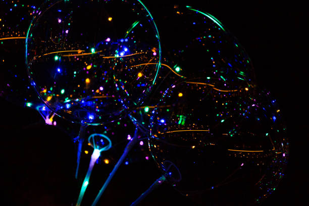 istock air balloons with colored strokes in the dark 1020146386