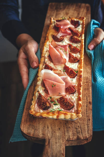 istock Tart with Figs, Serrano Ham and Cottage Cheese 1020166088