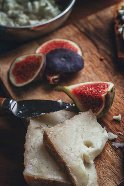 istock Brown Bread with Goat Cheese and Fresh Figs 1020166114