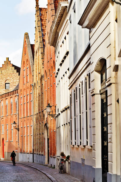 istock medieval street in Bruges, Belgium 1020169876