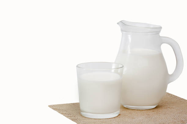 istock Jug of milk and glass milk 1020181114