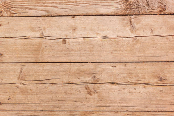 istock Old  light brown wooden background from horizontal board 1020186364