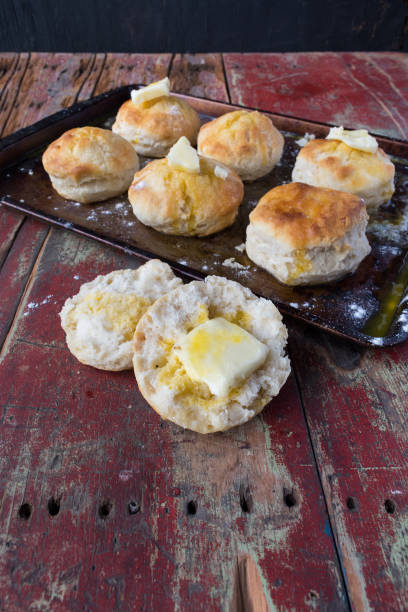 istock Homemade country biscuits with butter 1020186446