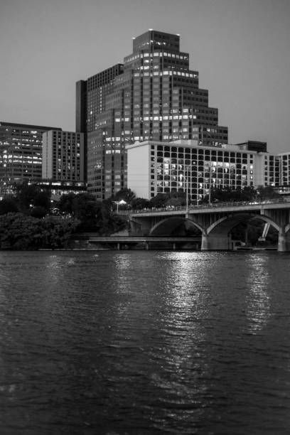 istock Austin Texas Cityscape Black and White 1020192898