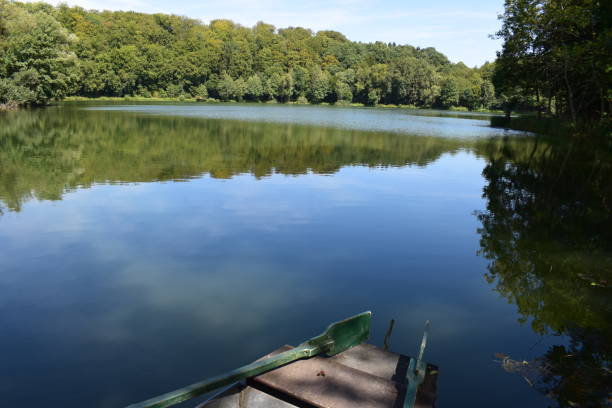 istock old rotting boat on mirror lake 1020206118