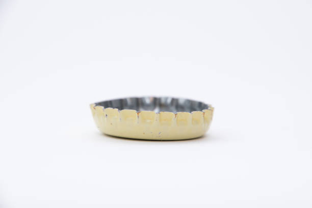 istock Crown cap bottle cap in different colors gold silver metal 1020227796