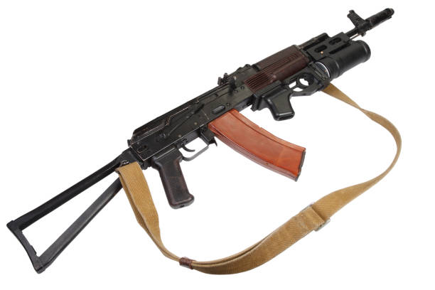 istock Kalashnikov AK with under-barrel grenade launcher 1020230702
