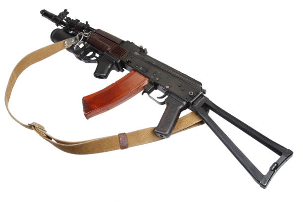 istock Kalashnikov AK with under-barrel grenade launcher 1020230998