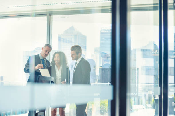 istock Business people meeting with a digital tablet. 1020236212