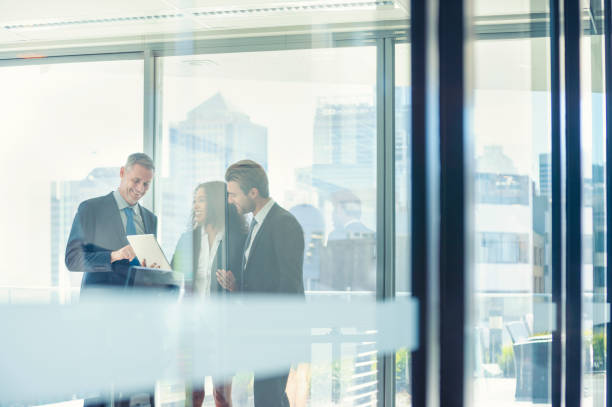 istock Business people meeting with a digital tablet. 1020236218