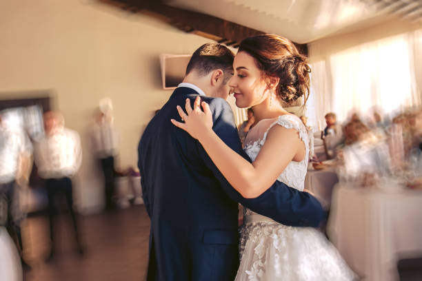 istock Young couple dancing during the wedding ceremony. Folk traditions 1020255740