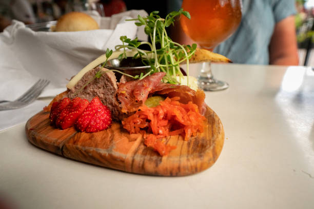 istock Charcuterie Plate with Cold Cut Meats and Cheese 1020329662