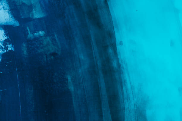 istock Blue abstract art painting background 1020329930