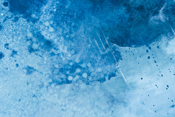 istock Blue abstract art painting background 1020330010