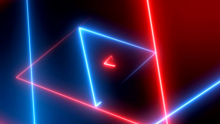 Abstract Neon Triangles  (Loopable)