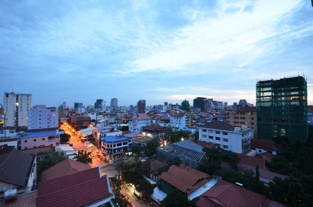 istock Phnom Penh Town during twilight time, Cambodia 1020361514