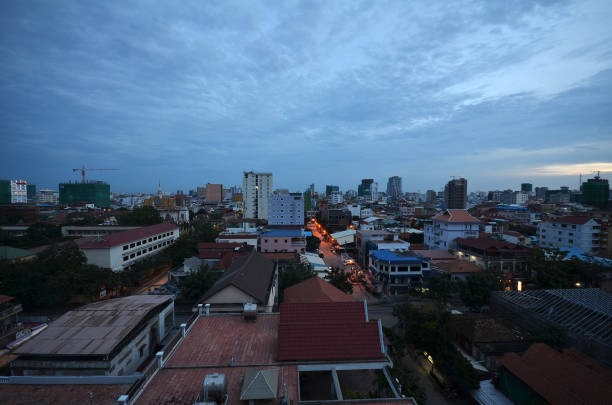 istock Phnom Penh Town during twilight time, Cambodia 1020362206