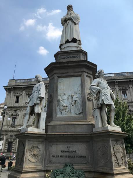 istock Leonardo Da Vinci momument in piazza Della Scala 1020368112