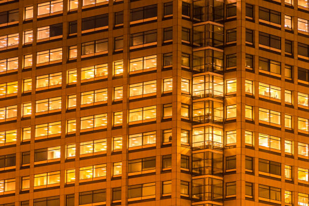 istock Beautiful exterior building and architecture with window and light 1020370548