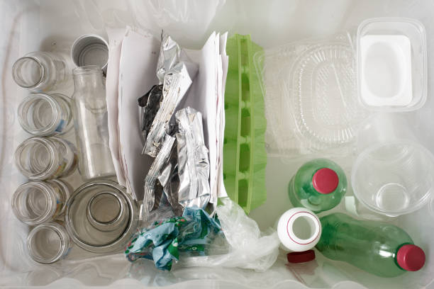 istock Trash box container for recycle and reduce ecology environment. concept save the earth. Conceptual image for environmental pollution and consumerism 1020382952