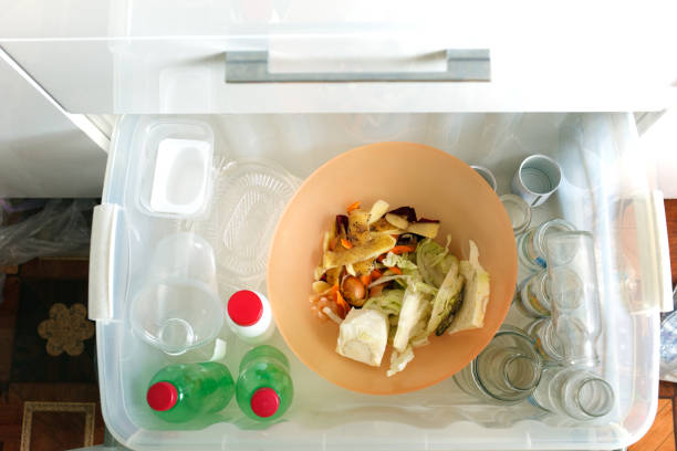 istock Trash box container for recycle and reduce ecology environment. concept save the earth. Conceptual image for environmental pollution and consumerism 1020382976