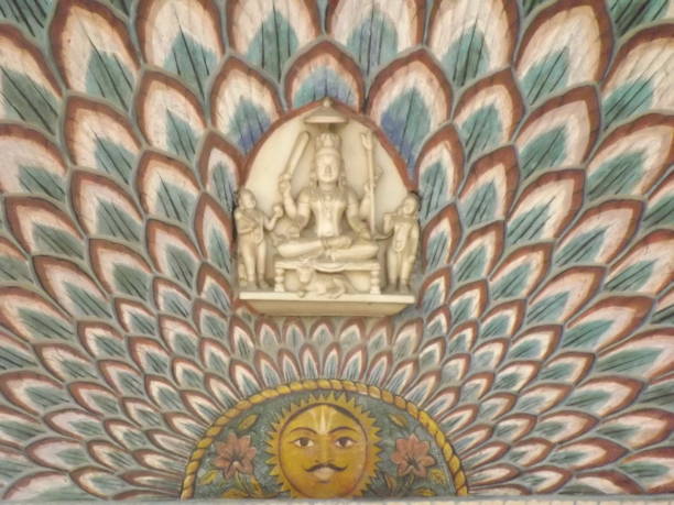istock Hindu Gods Paintings on Rajasthan Fort 1020418436
